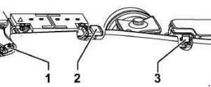 Détail d'un fusible spécifique situé dans la chambre d'expansion Audi S6 C5.