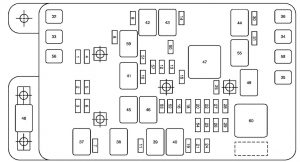 Boîte à fusibles du compartiment moteur pour moteur L6.