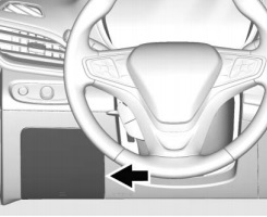 Schéma de la boîte à fusibles du tableau de bord côté conducteur de la Chevrolet Volt (2016-2019).