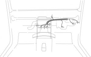 Emplacement spécifique du relais de ventilateur numéro 6.