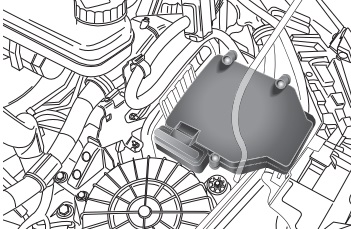 Emplacement des fusibles regroupés dans le compartiment moteur du véhicule.