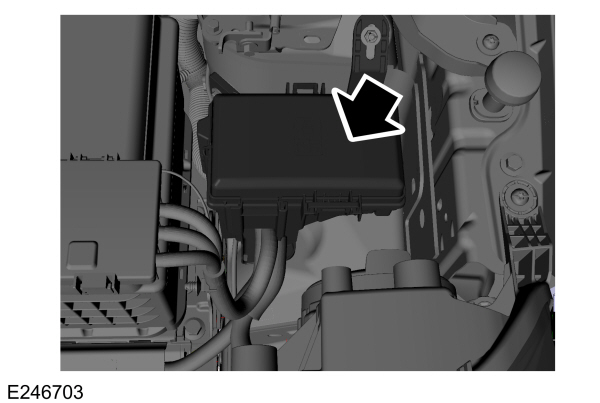 Boîte à fusibles du compartiment moteur pour Ford EcoSport fabriqués après le 07.10.2019.