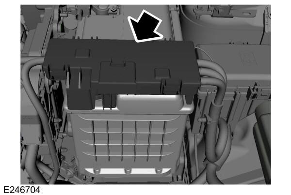 Boîte à fusibles de la batterie pour véhicules Ford EcoSport avec volant à gauche.
