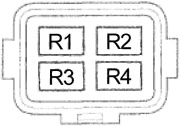 Détail du fusible 55 (10A) dans la boîte à fusibles principale du compartiment moteur.