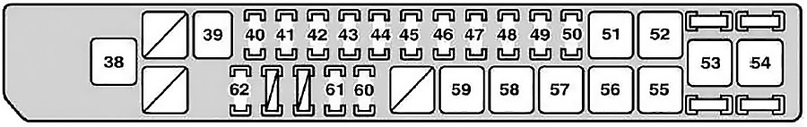 Boîte à fusibles moteur gauche du Lexus SC 430 (Z40) 2001-2010.