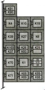Relais non utilisé pour les moteurs M111 et OM601.