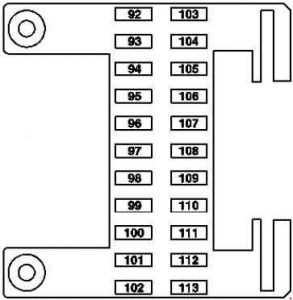 Boîte à fusibles du tableau de bord gauche de la Mercedes CL w216.