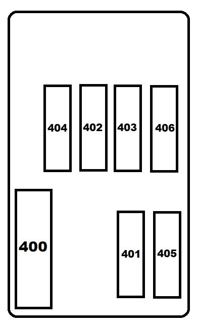 Bloc de connexion de fusibles pour moteurs diesel 1.5L (B37) et 2.0L (B47).