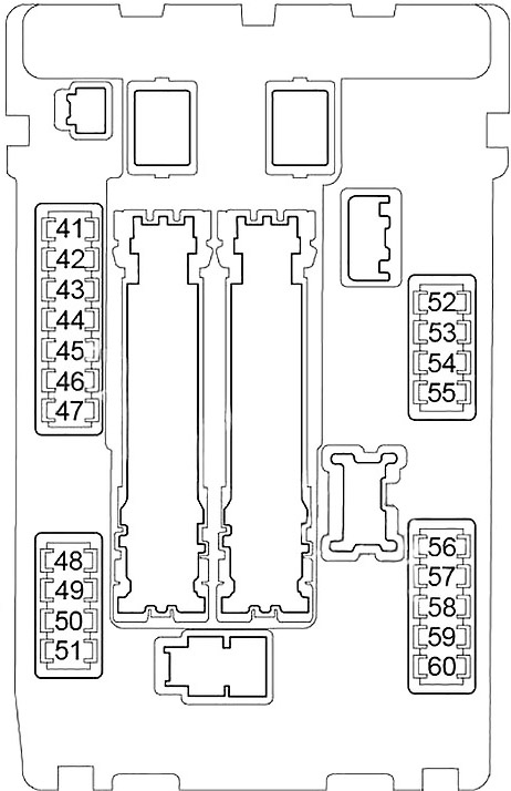 Boîte à fusibles n°1 dans le compartiment moteur, avec couvercle.