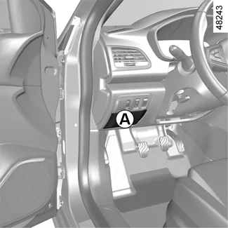 Schéma détaillé de la boîte à fusibles de la Renault Megane IV (2016-2021).