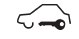 Télécommande de voiture avec boutons, modèles 1996-2005.