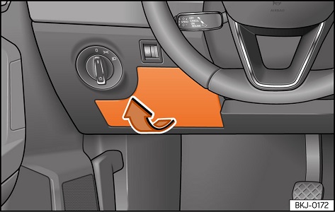 Fusibles de l'habitacle de la Seat Ibiza, incluant le fusible 4 de l'allume-cigare.