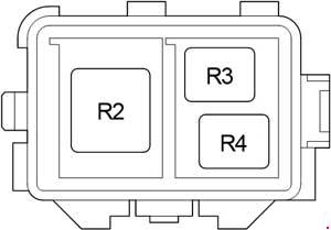 Diagramme détaillé de la boîte à relais supplémentaire.