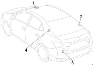 Schéma des fusibles pour la berline Toyota Corolla