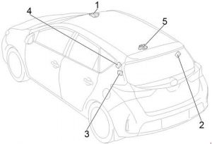 Schéma des fusibles pour la Toyota Corolla Hayon