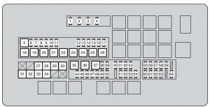 Compartiment moteur de la Toyota Land Cruiser (2008-2009)