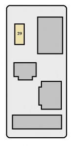 Panneau de protection latéral pour les passagers de la Toyota RAV4 XA10 (1998-1999).