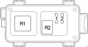 Boîte à fusibles de relais supplémentaire de Type A pour ABS2/VSC2.