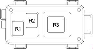 Boîte à fusibles de relais supplémentaire de Type B pour ABS2/VSC2.
