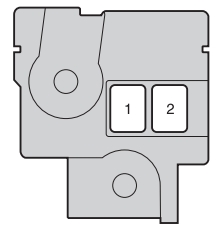 Boîte à fusibles type C du compartiment moteur pour véhicules essence.