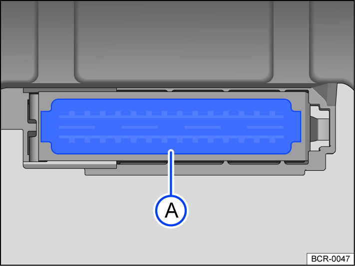 Illustration du boîtier de fusibles du tableau de bord, modèles 2018-2022.