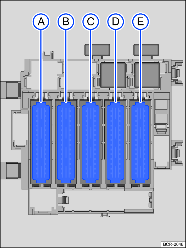 Diagramme de la boîte à fusibles du coffre pour les modèles 2018-2022.