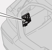 Emplacement de la boîte à fusibles de l'habitacle Volvo S60